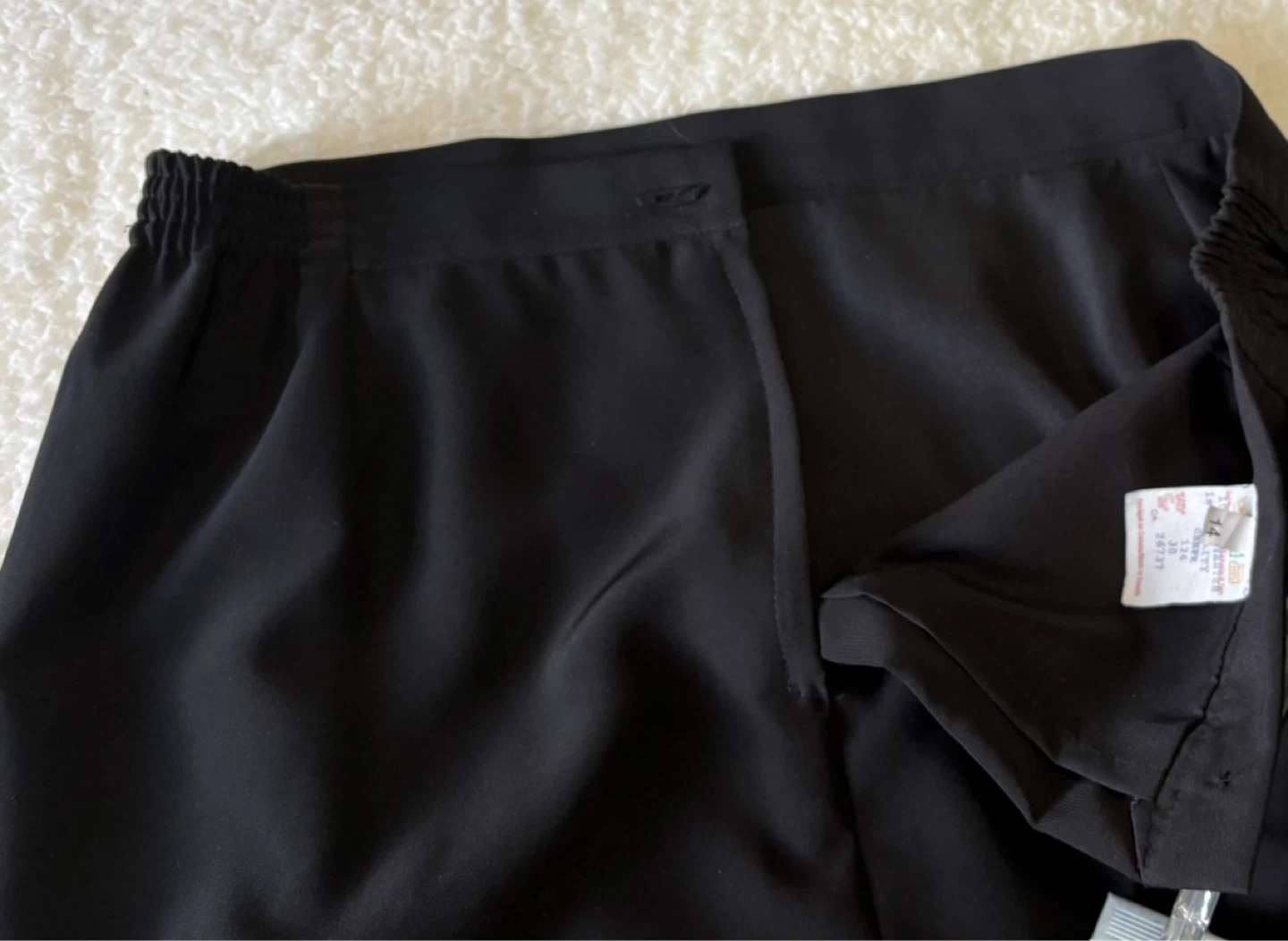 Black Midi A-Line Skirt Size 14 - photo 4