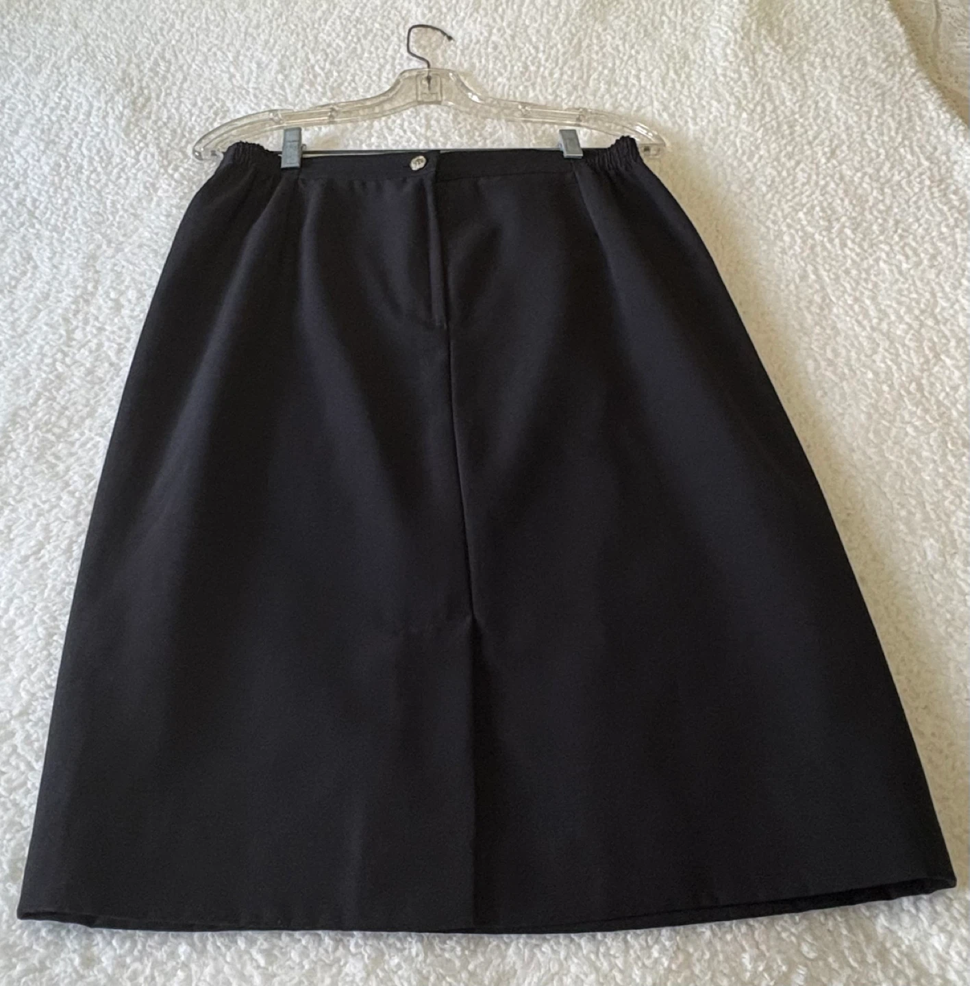 Black Midi A-Line Skirt Size 14 - photo 2