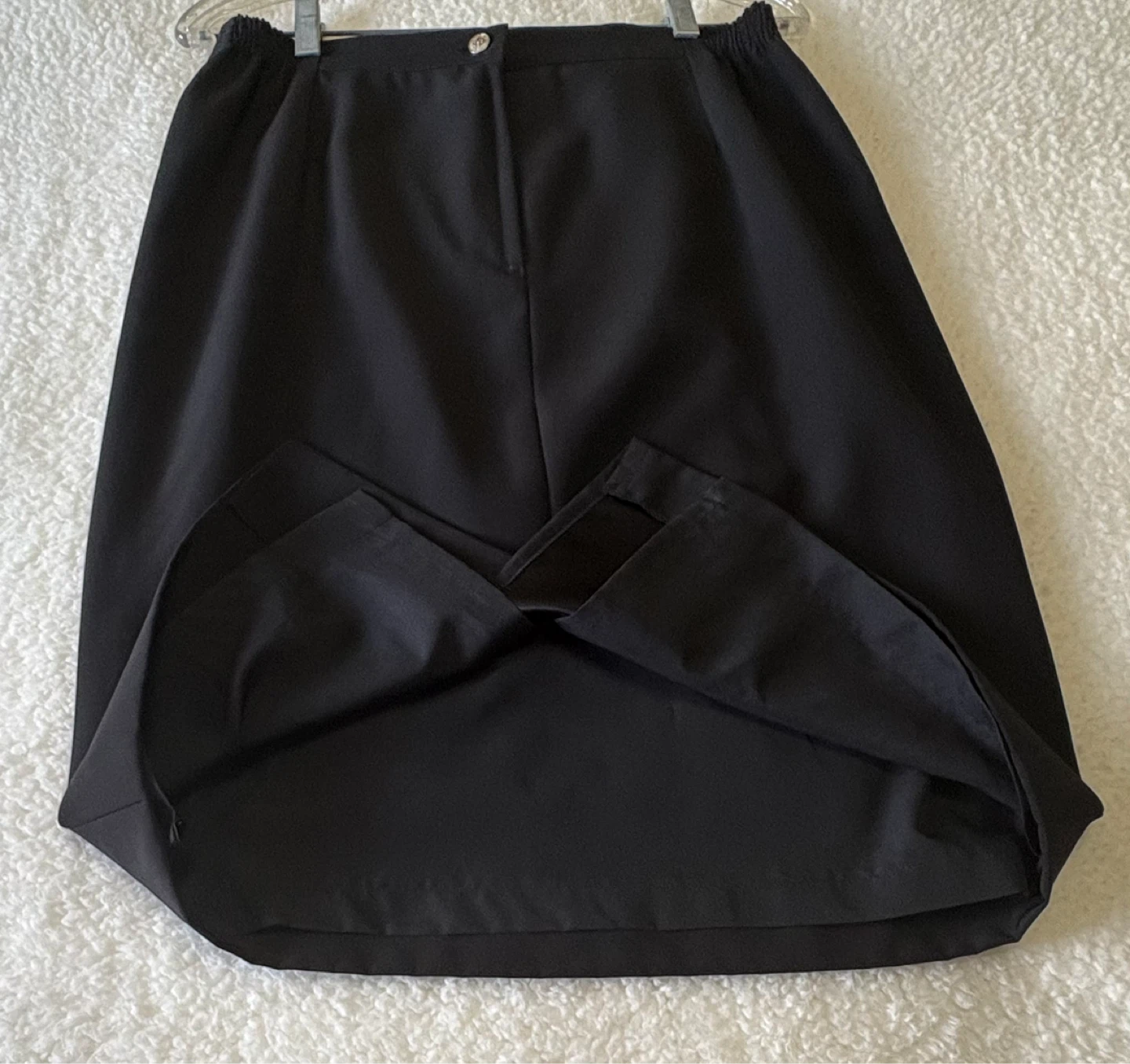 Black Midi A-Line Skirt Size 14 - photo 3