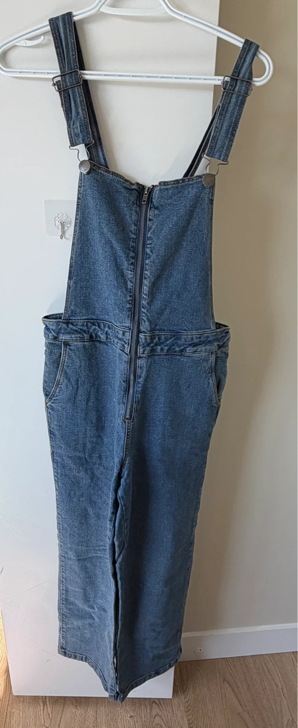 Cotton On Cropped Denim Overalls