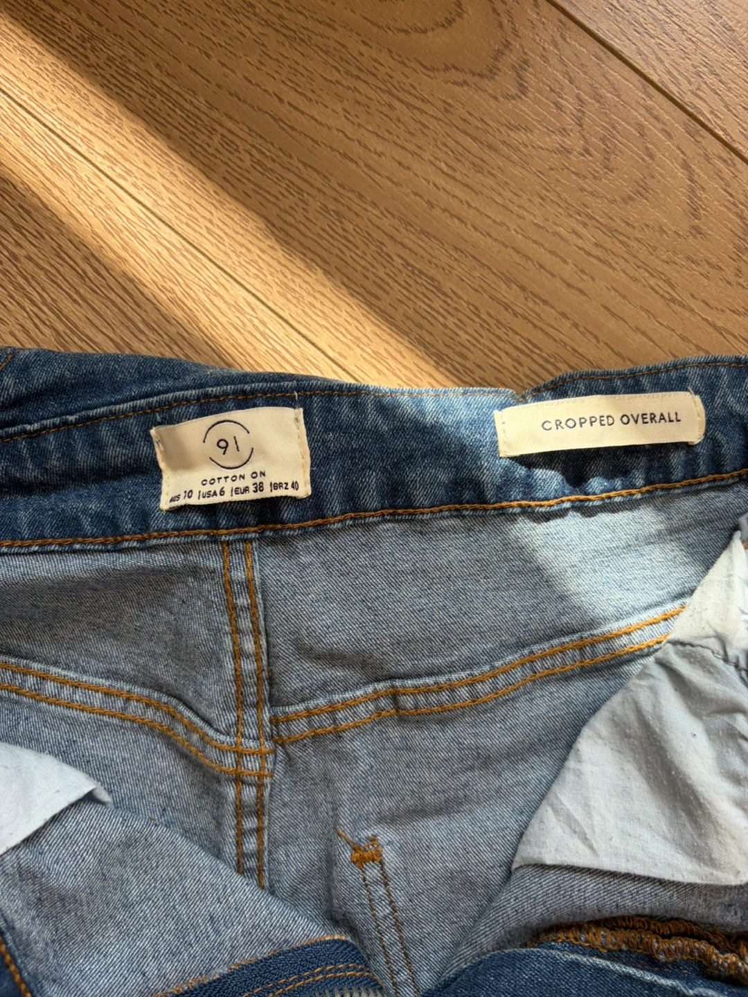 Cotton On Cropped Denim Overalls - photo 3
