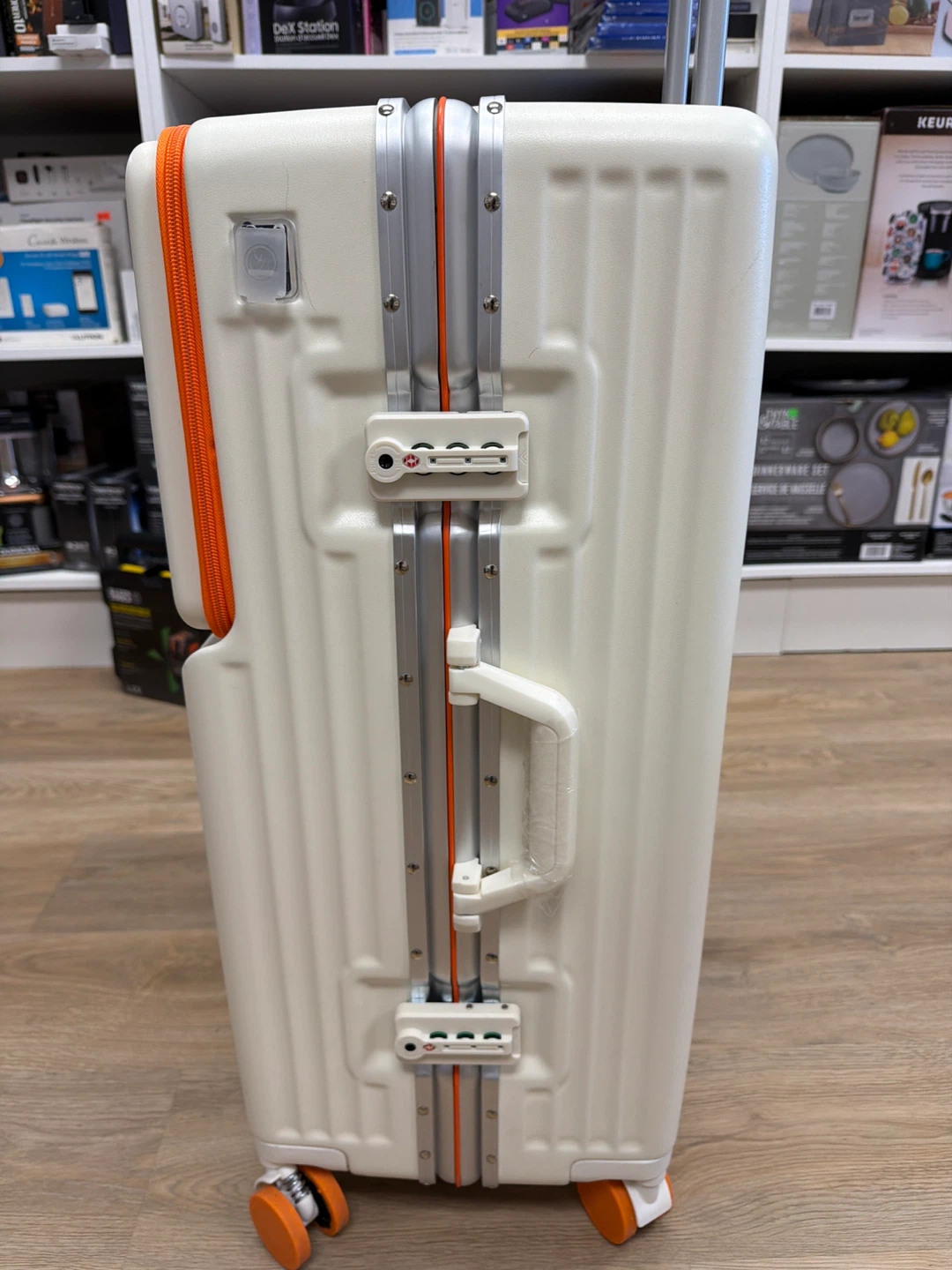 White and Orange Suitcase 28” - photo 3