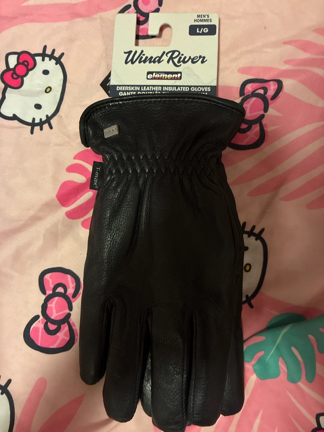 Wind River Element Men's Deerskin Leather Insulated Gloves L/G