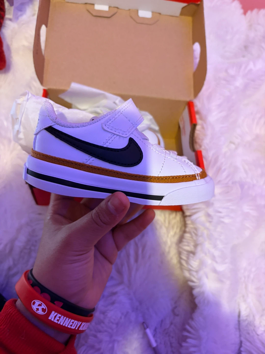 Nike Court Legacy (TDV) Toddler Shoes - White/Black, Size 5c - photo 3