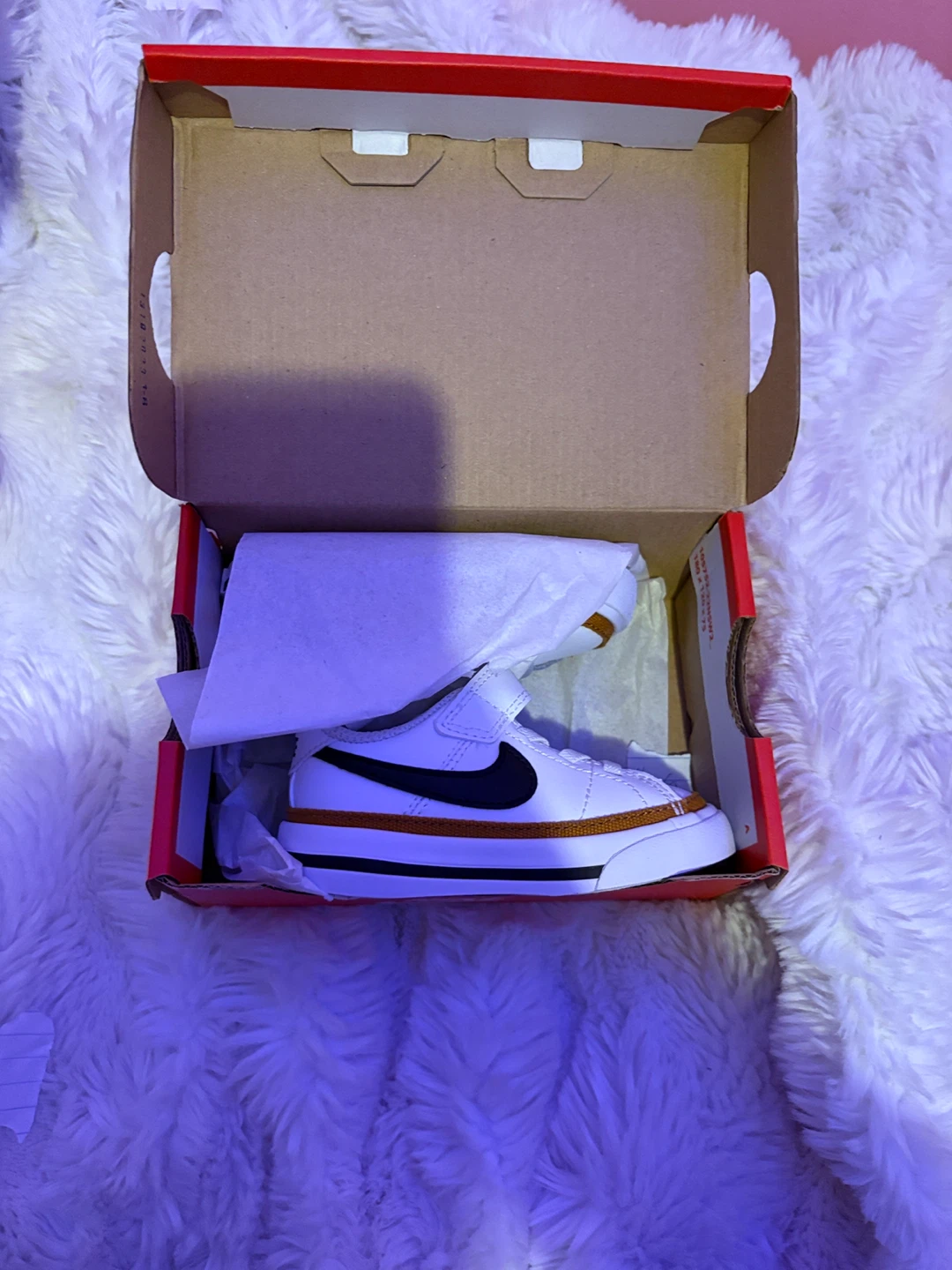 Nike Court Legacy (TDV) Toddler Shoes - White/Black, Size 5c - photo 2