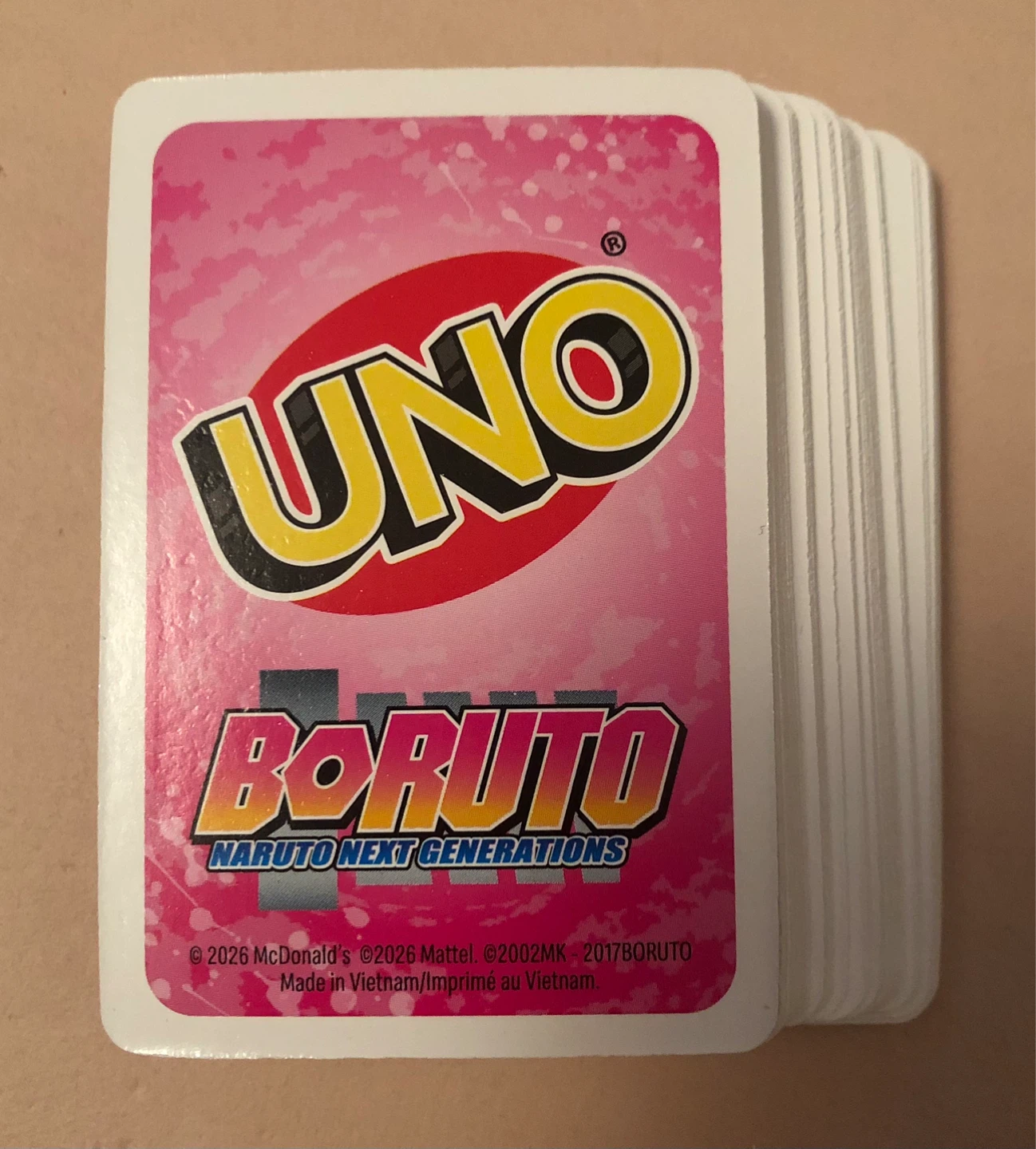 McDonald’s BORUTO UNO Game Cards - photo 2