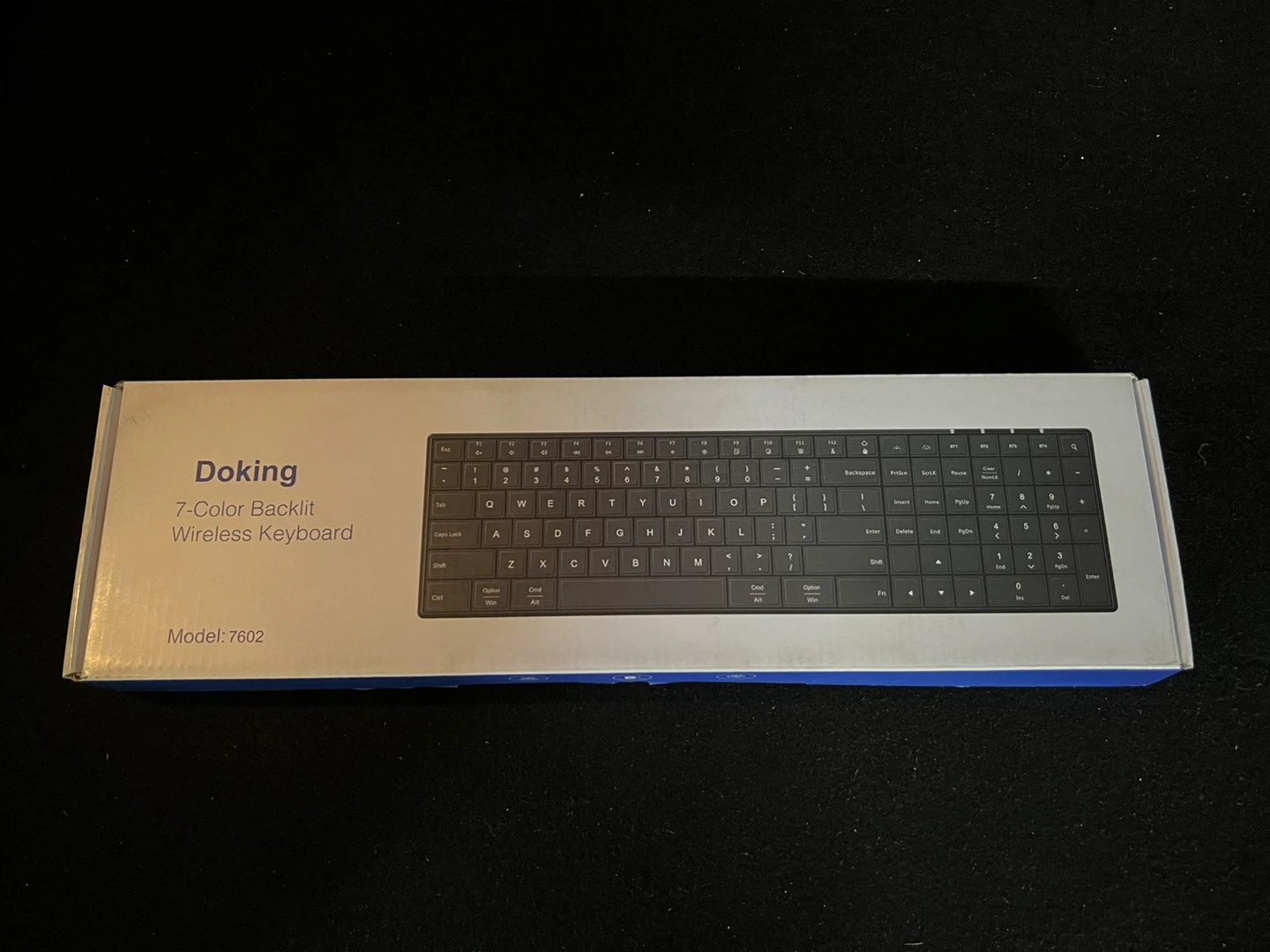 Doking 7-Color Backlit Wireless Keyboard