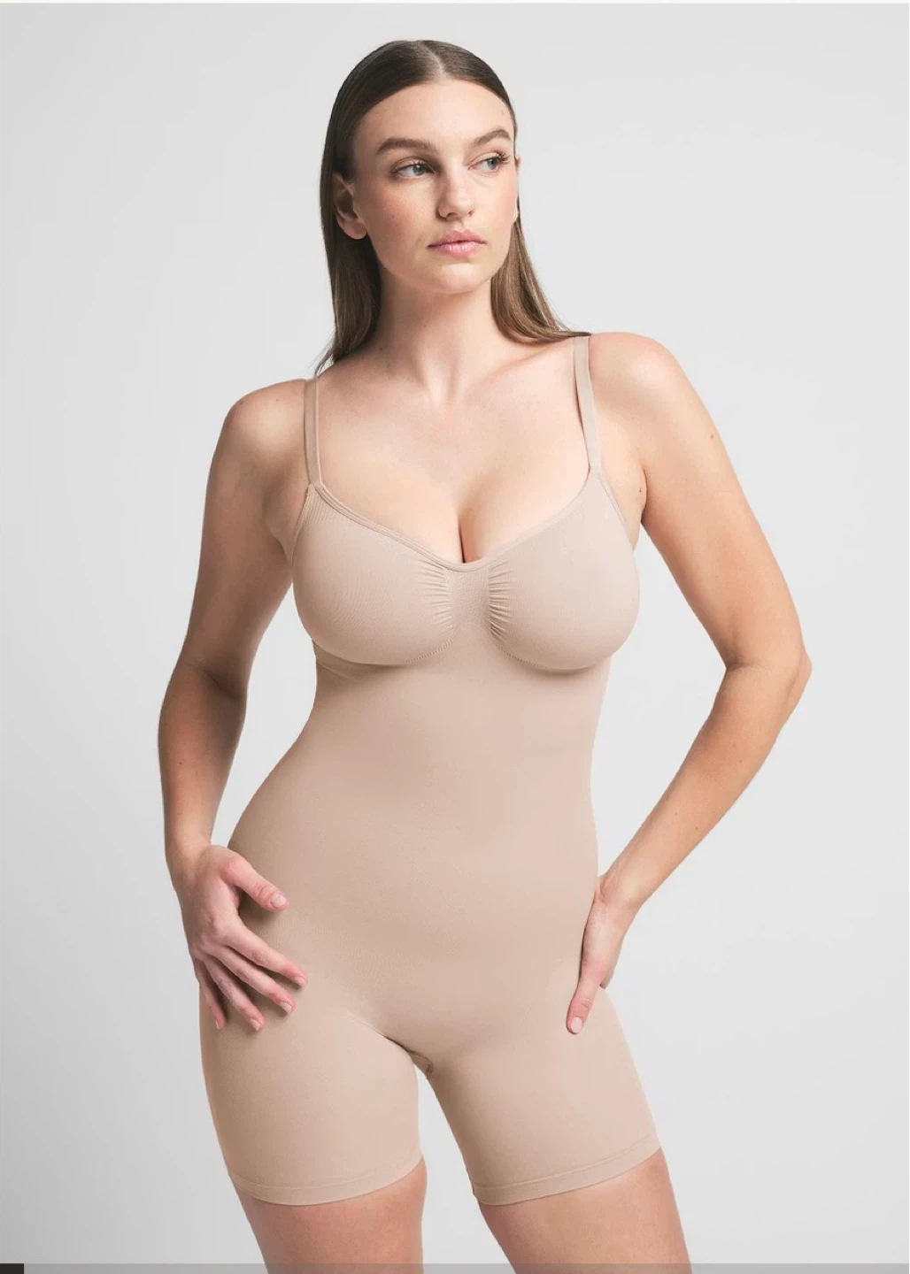 Skims Seamless Sculpt Bodysuit (Mid Thigh) Mica XXS/XS🌱