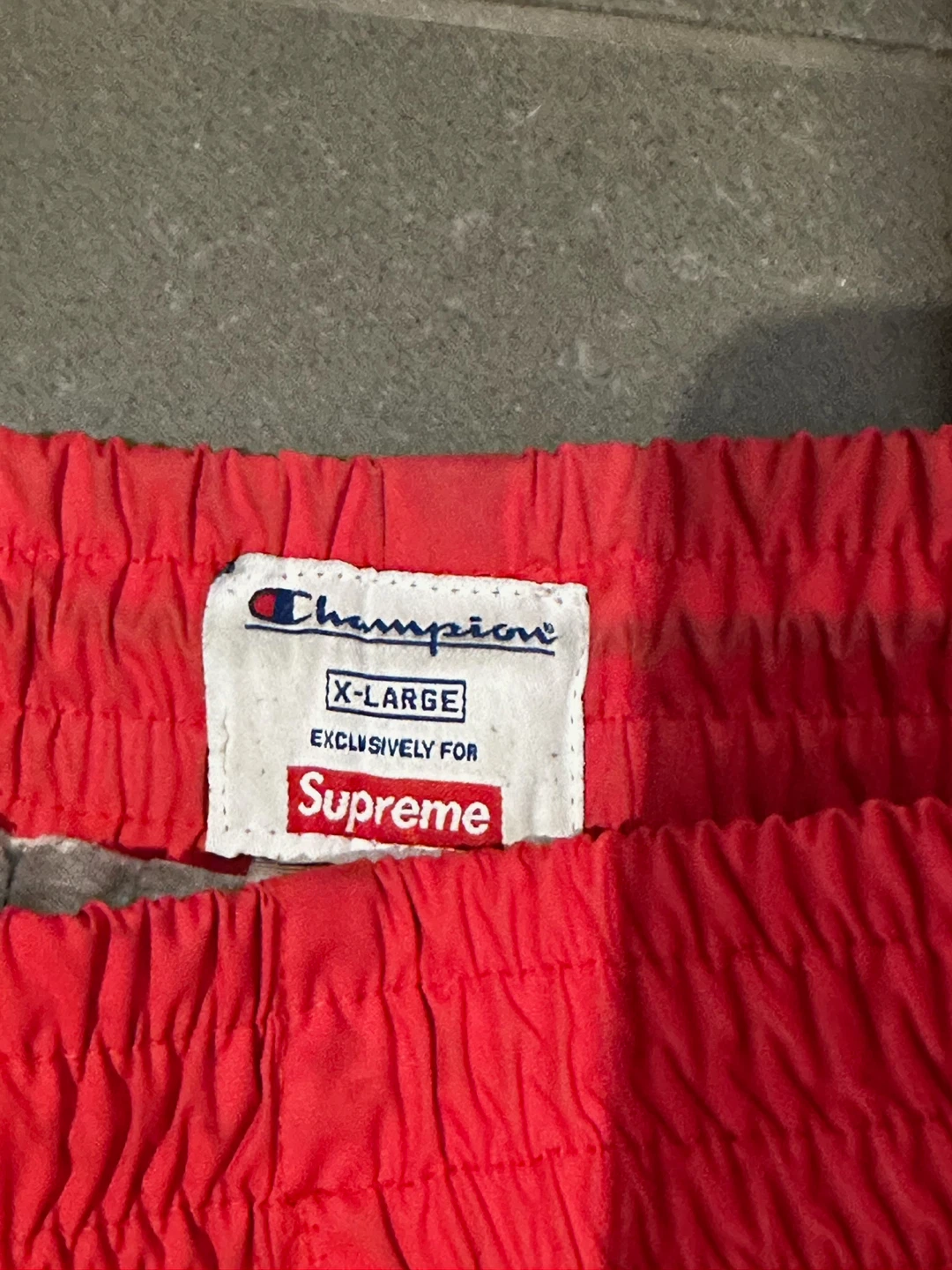 Champion x Supreme Red Track Pants X-Large - photo 3