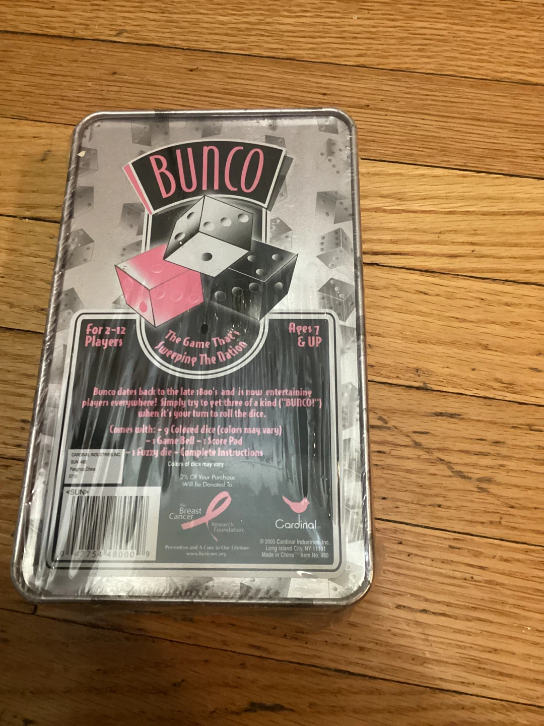 New in wrap Bunco Dice Game Tin - photo 2