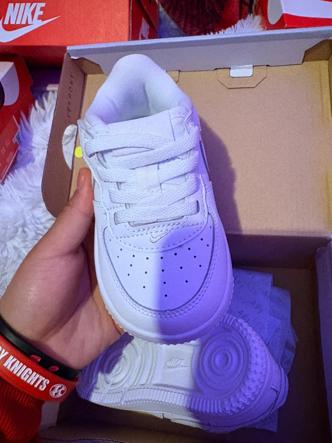 Nike Air Force 1 Low EasyOn (TD) Toddler Shoes - White 6c - photo 4