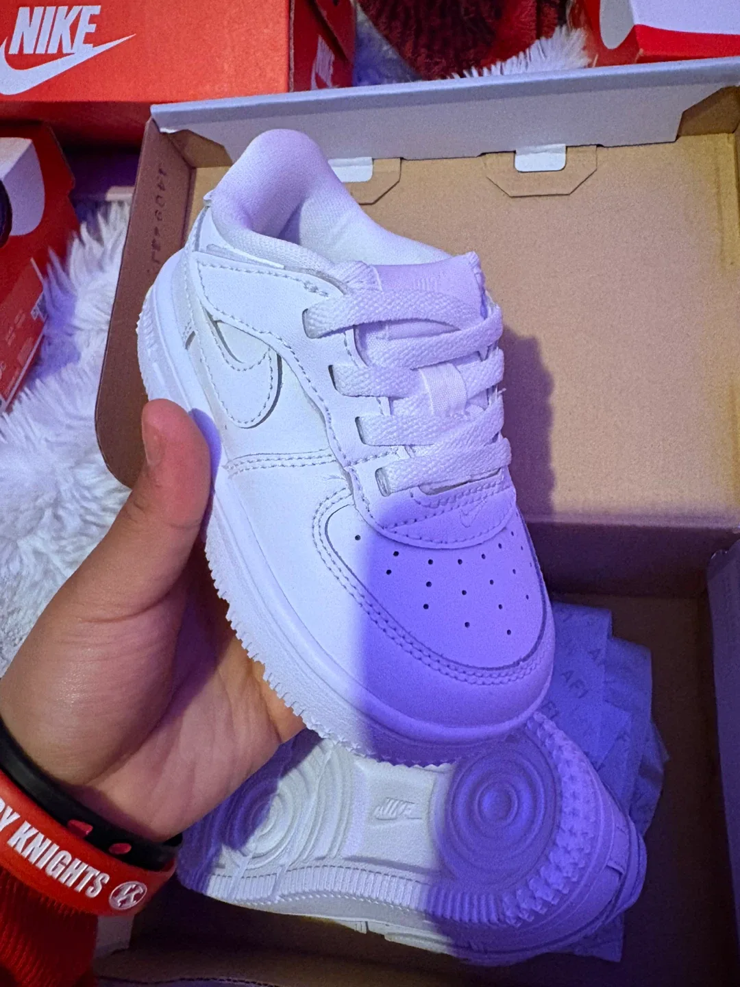 Nike Air Force 1 Low EasyOn (TD) Toddler Shoes - White 6c - photo 3