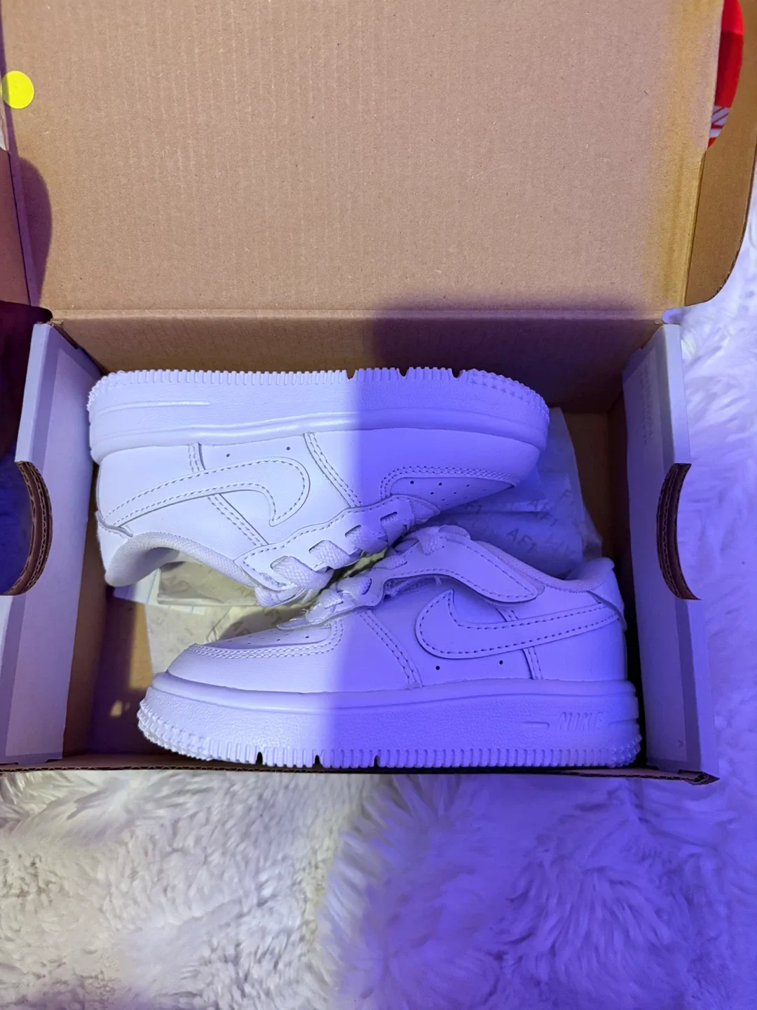 Nike Air Force 1 Low EasyOn (TD) Toddler Shoes - White 6c - photo 2