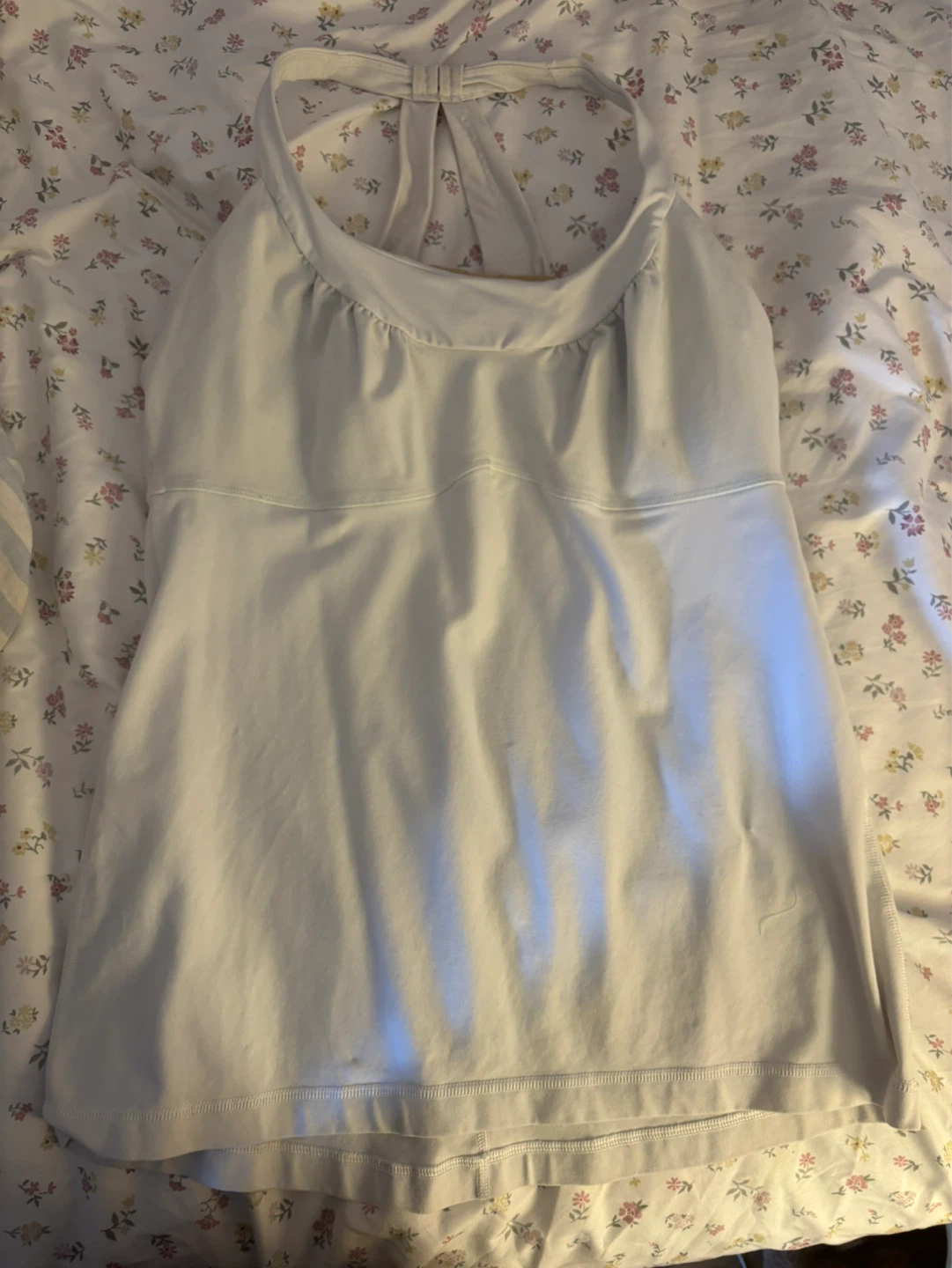 Lululemon White Tank Top with Built-in Bra - photo 2