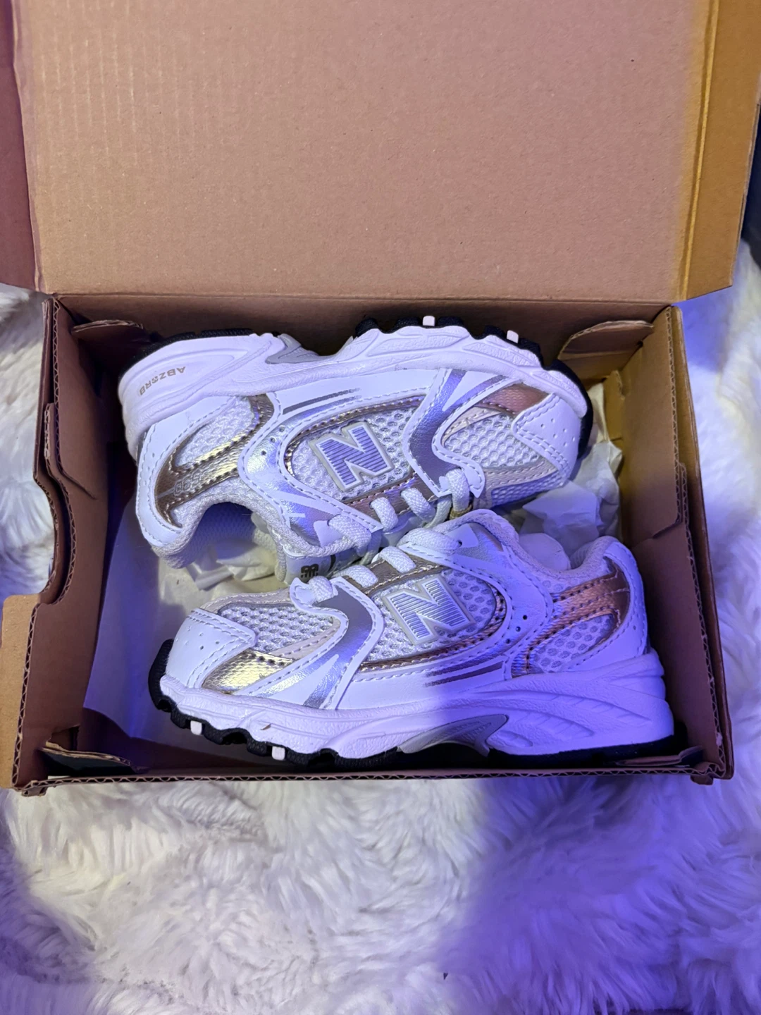 New Balance 530 Bungee Kids Shoes - White Beige - photo 2