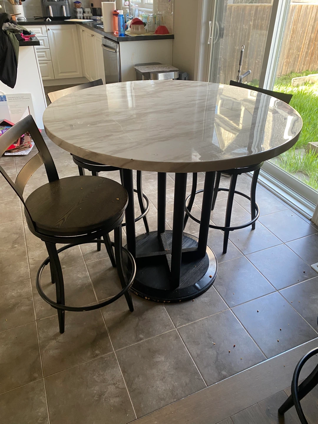 Giana Swivel Counter Stool with Metal Frame - photo 4