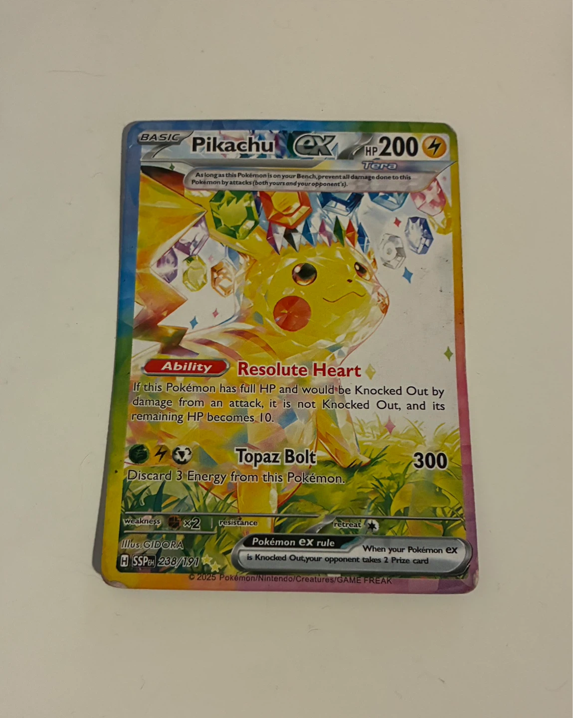 Pokemon EX Pikachu Trading Card 2025
