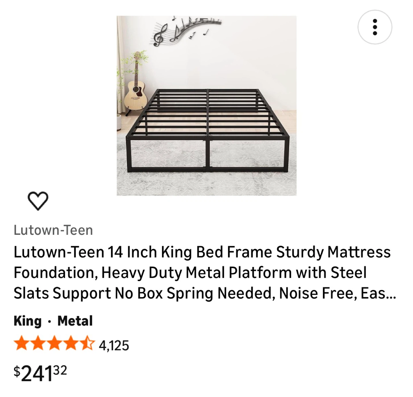 Lutown- 14 Inch King Bed Frame