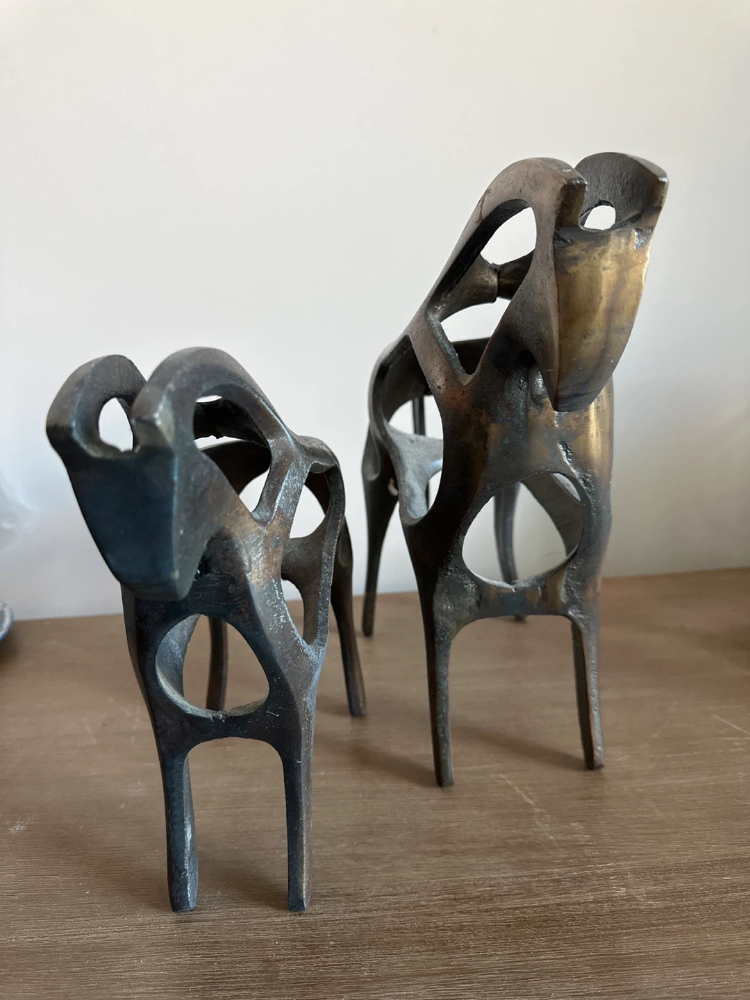 Set of 2 Metal Horse Figurines - photo 2