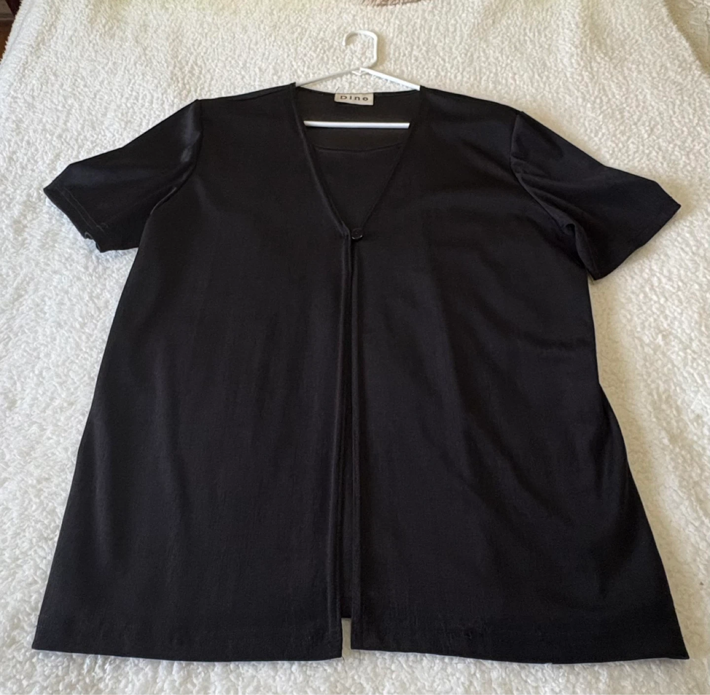 Dino Black Short Sleeve Cardigan/Top 🌱