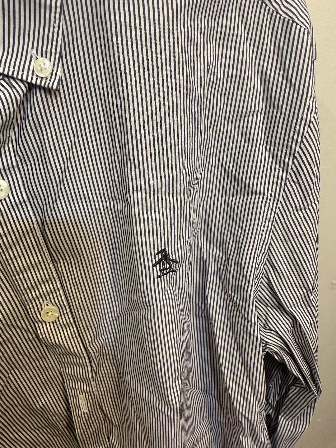 Penguin Slim Fit Striped Button-Down Shirt - Medium - photo 3