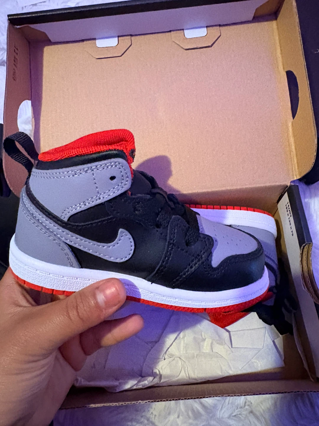 Jordan 1 Mid (TD) Toddler Shoes - photo 4