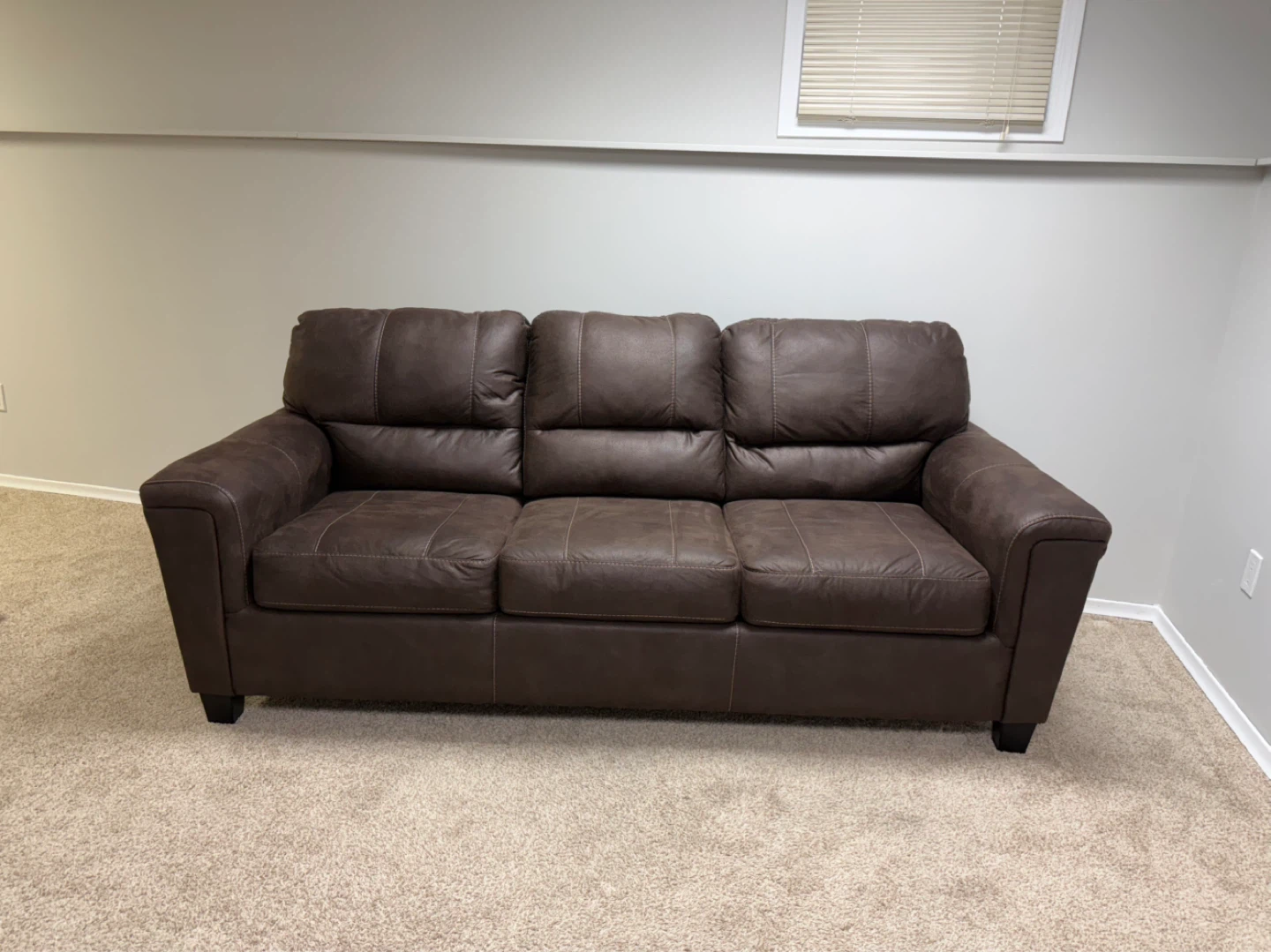 Brown Leather Sofa