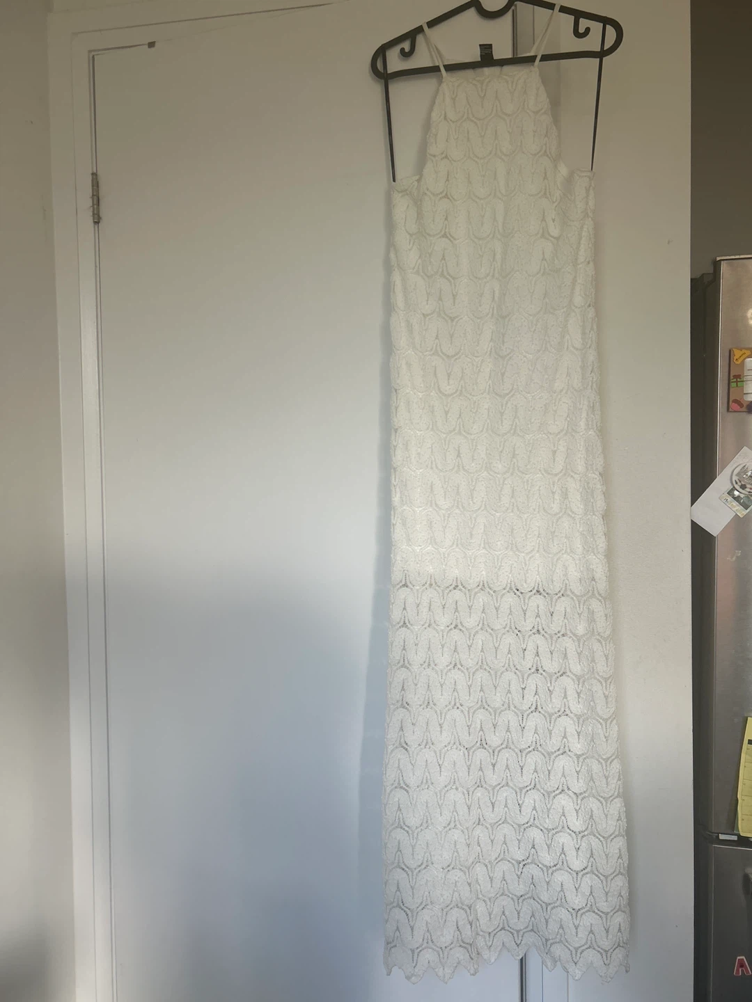 White Lace Maxi Dress - Forever 21 - Size M - photo 3