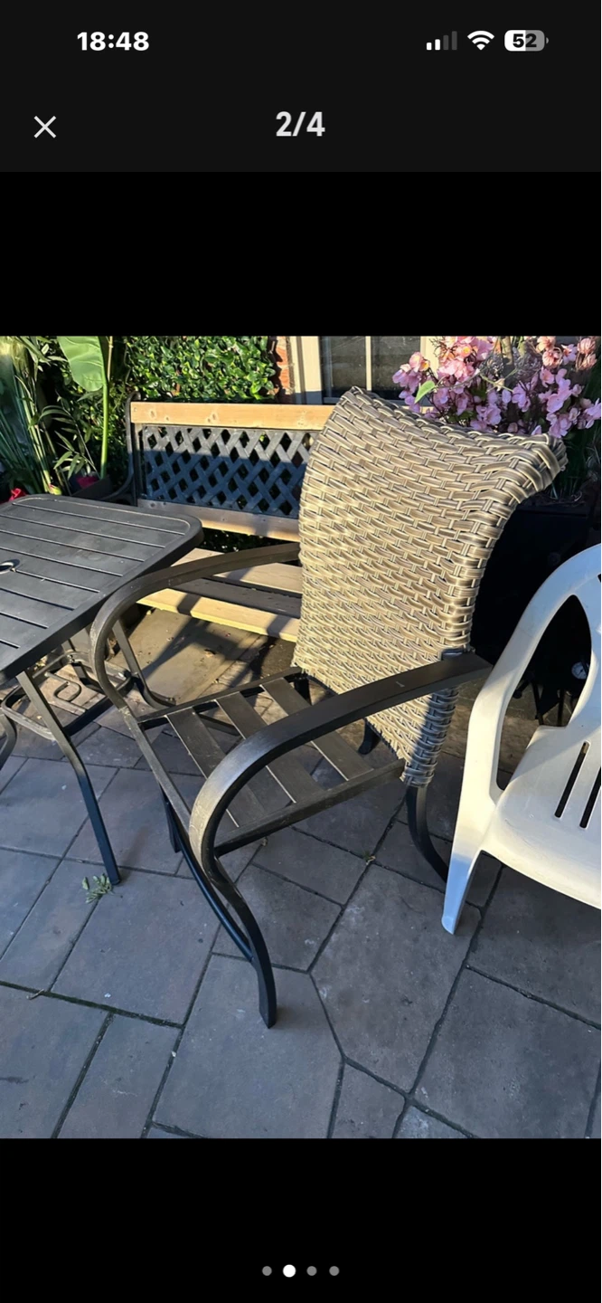 Set of 2 Outdoor Wicker Swivel Patio Chair - photo 4