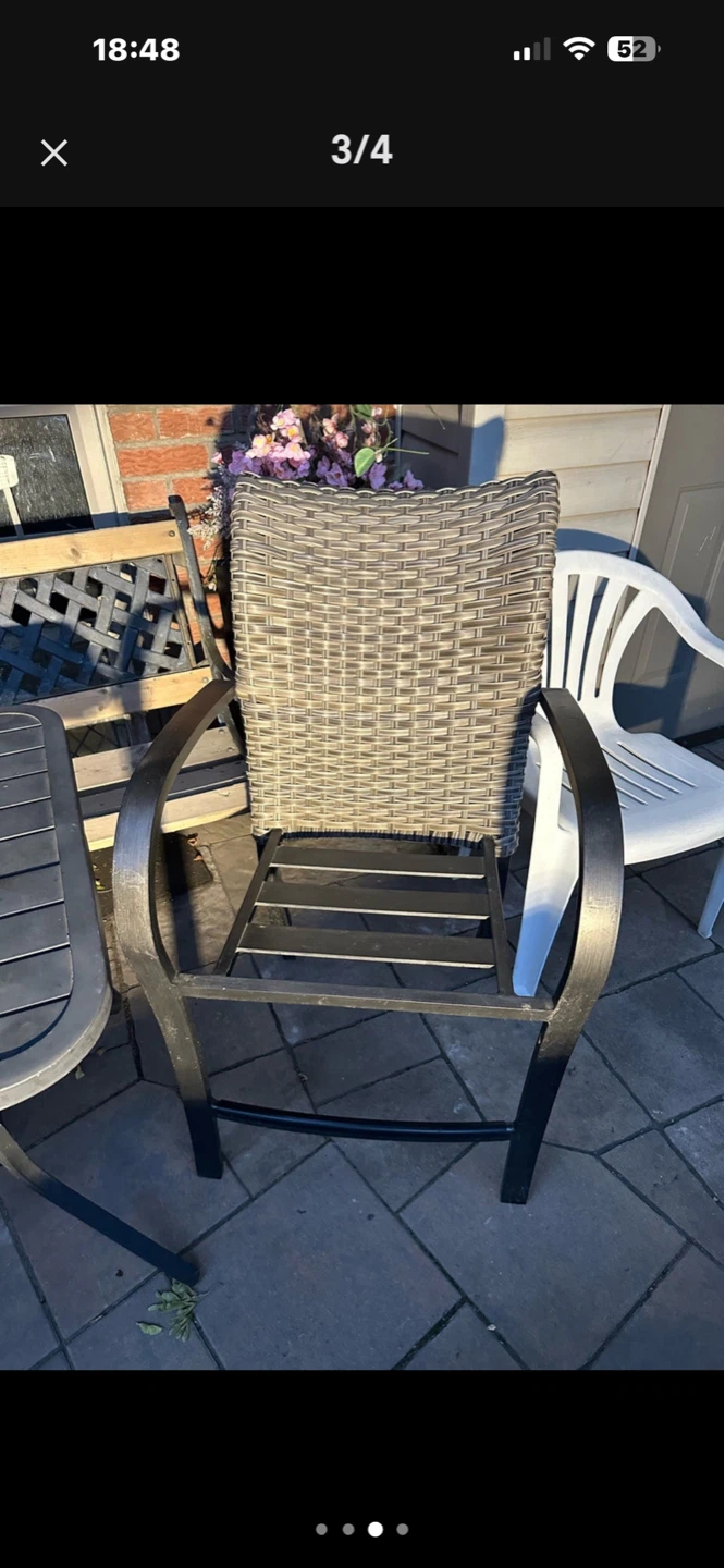 Set of 2 Outdoor Wicker Swivel Patio Chair - photo 2