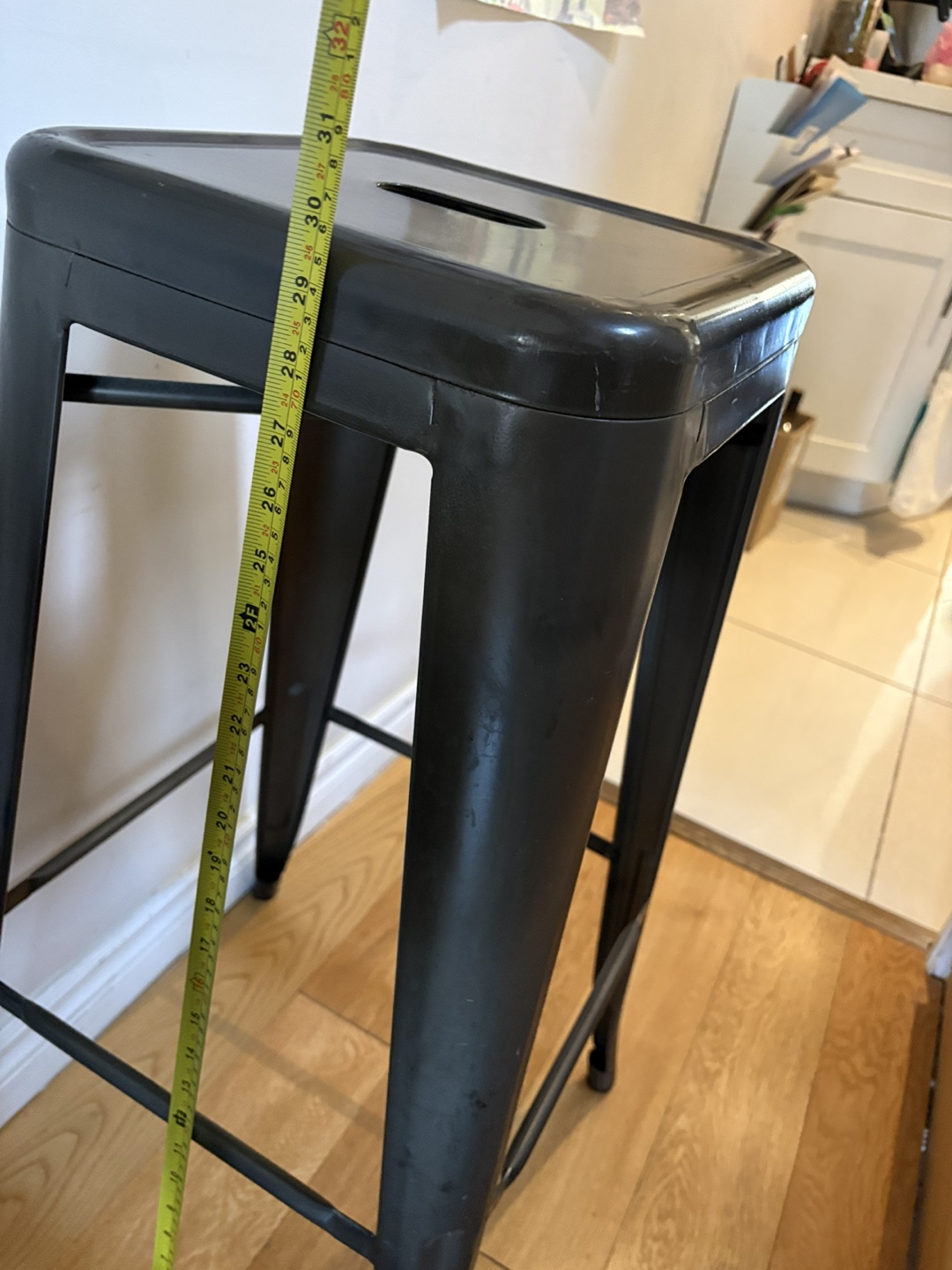 Set of 3 Metal Counter Stools - photo 2
