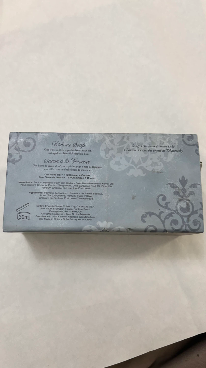 🌱NEW Birds & Butterflies Music Box w Verbena Soap - photo 5