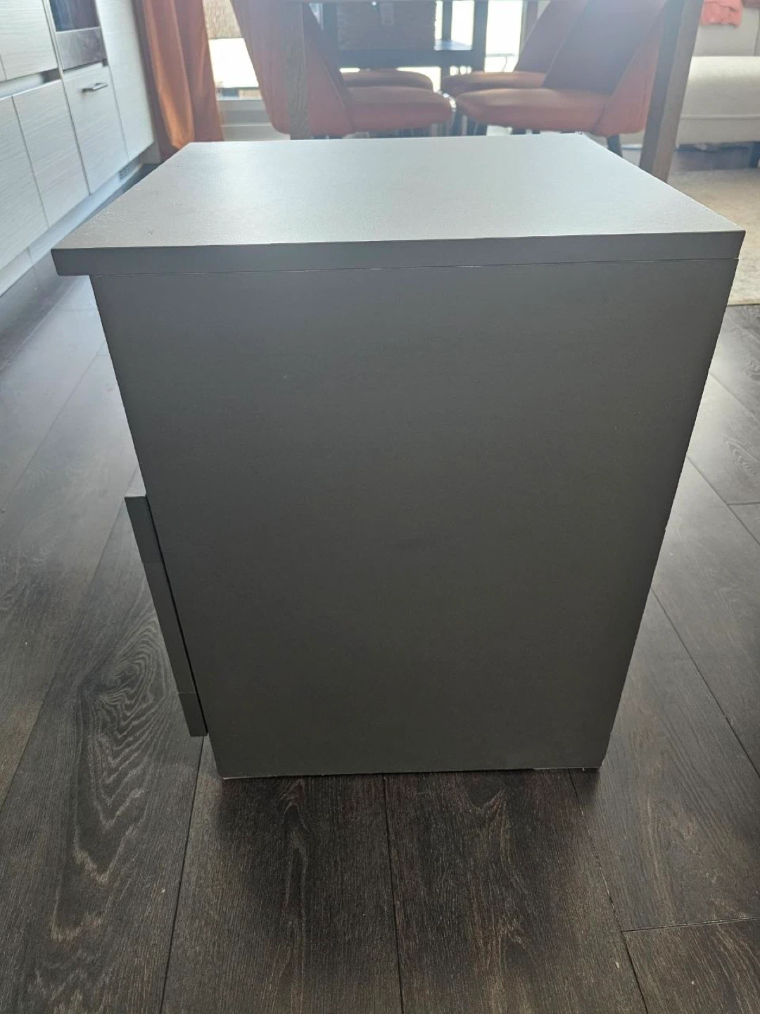 Grey End Table with Drawer - photo 2