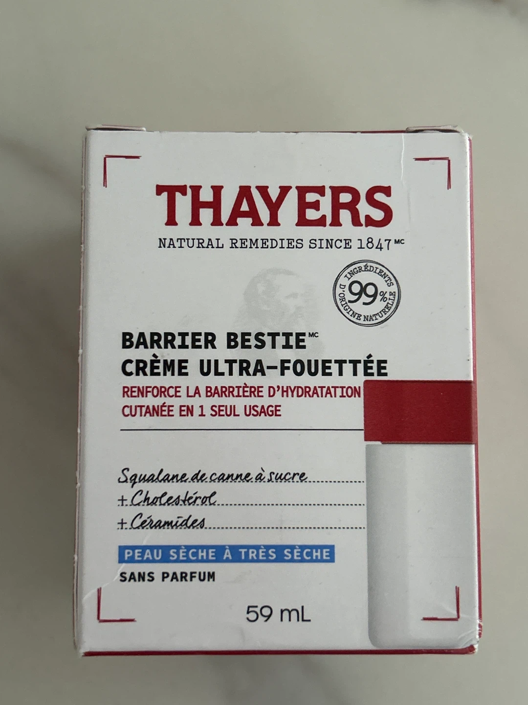 Thayers Barrier Bestie Ultra Whip Cream Moisturizer - 59 mL