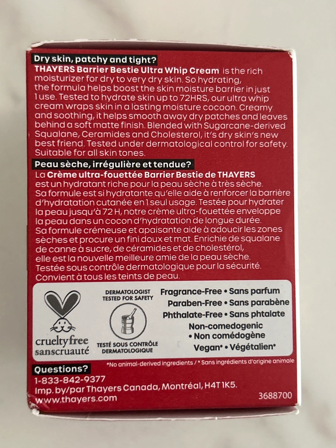 Thayers Barrier Bestie Ultra Whip Cream Moisturizer - 59 mL - photo 2
