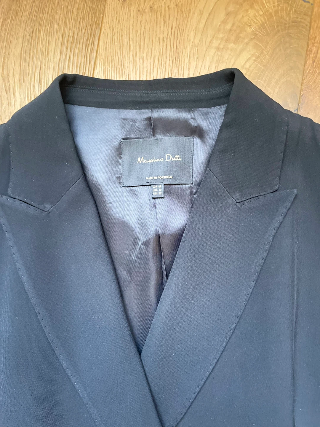 Massimo Dutti Black Belted Blazer Dress - photo 2