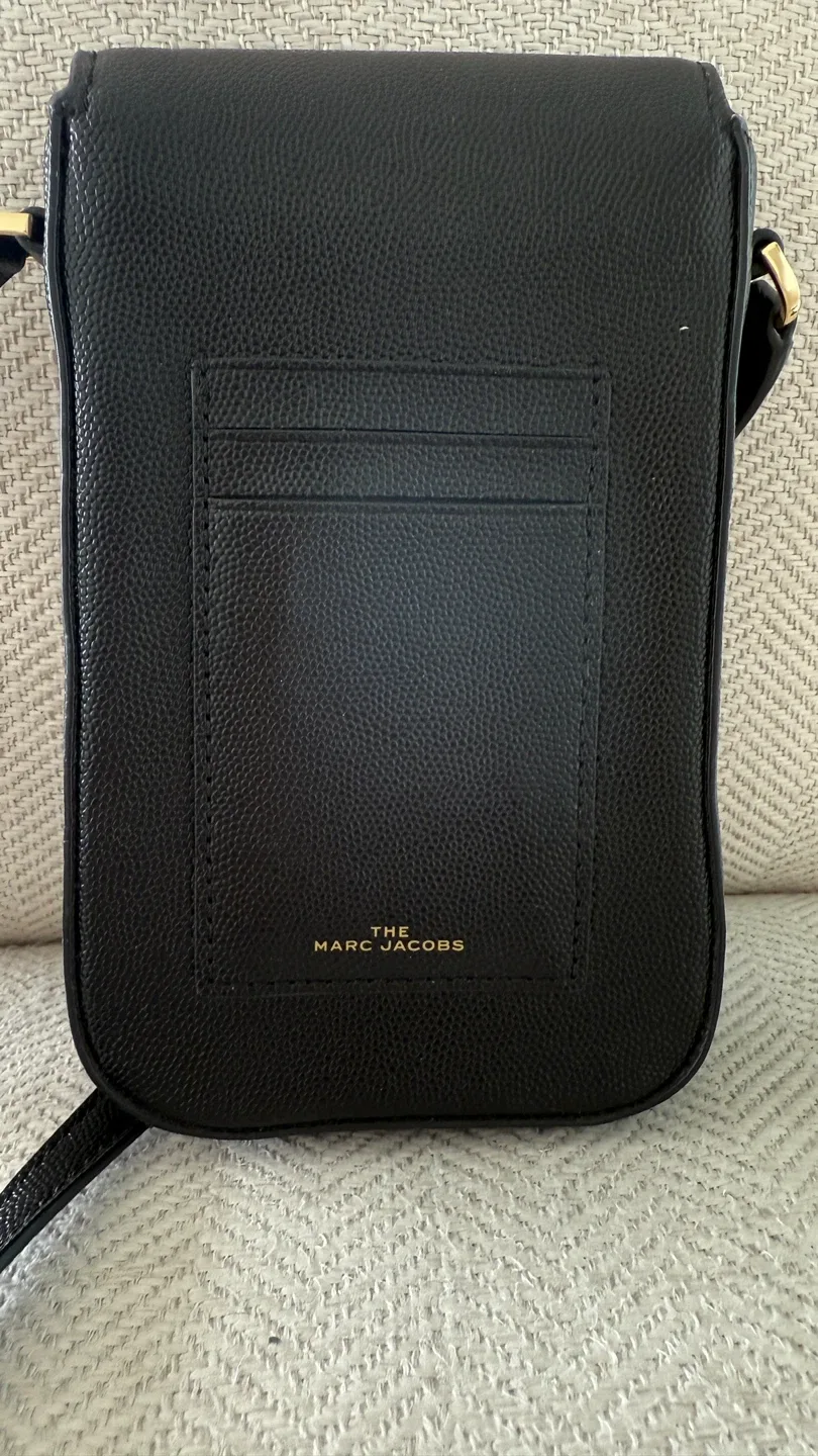 The Marc Jacobs Black Leather Phone Bag with Card Slots - photo 3