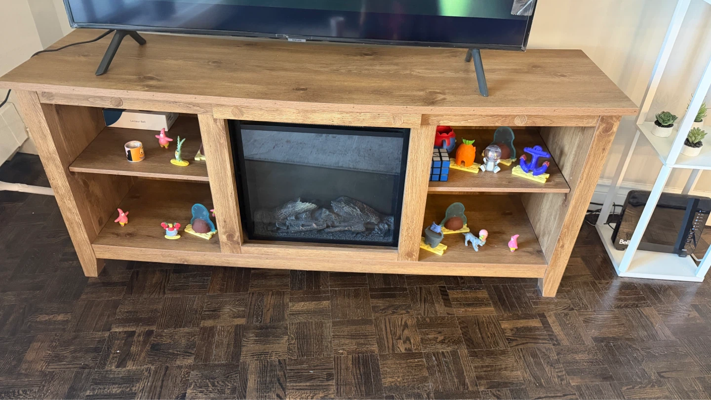 TV Stand with Electric Fireplace
