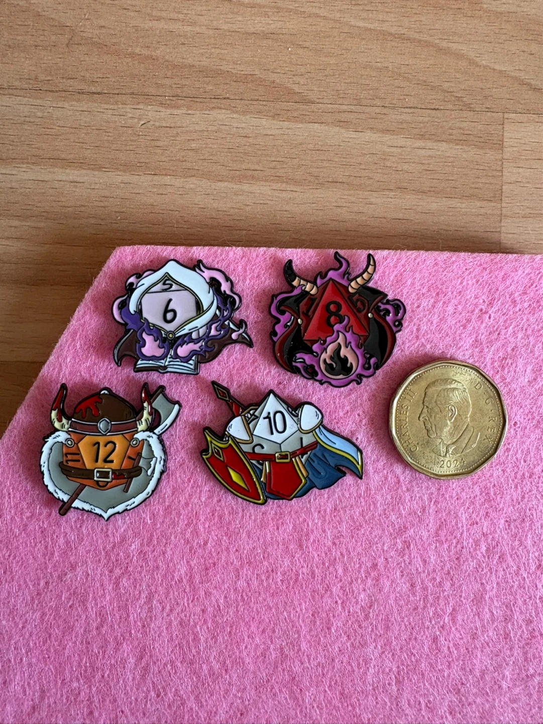 Dungeons Dice Enamel Pins $5 each firm 🌱 - photo 3