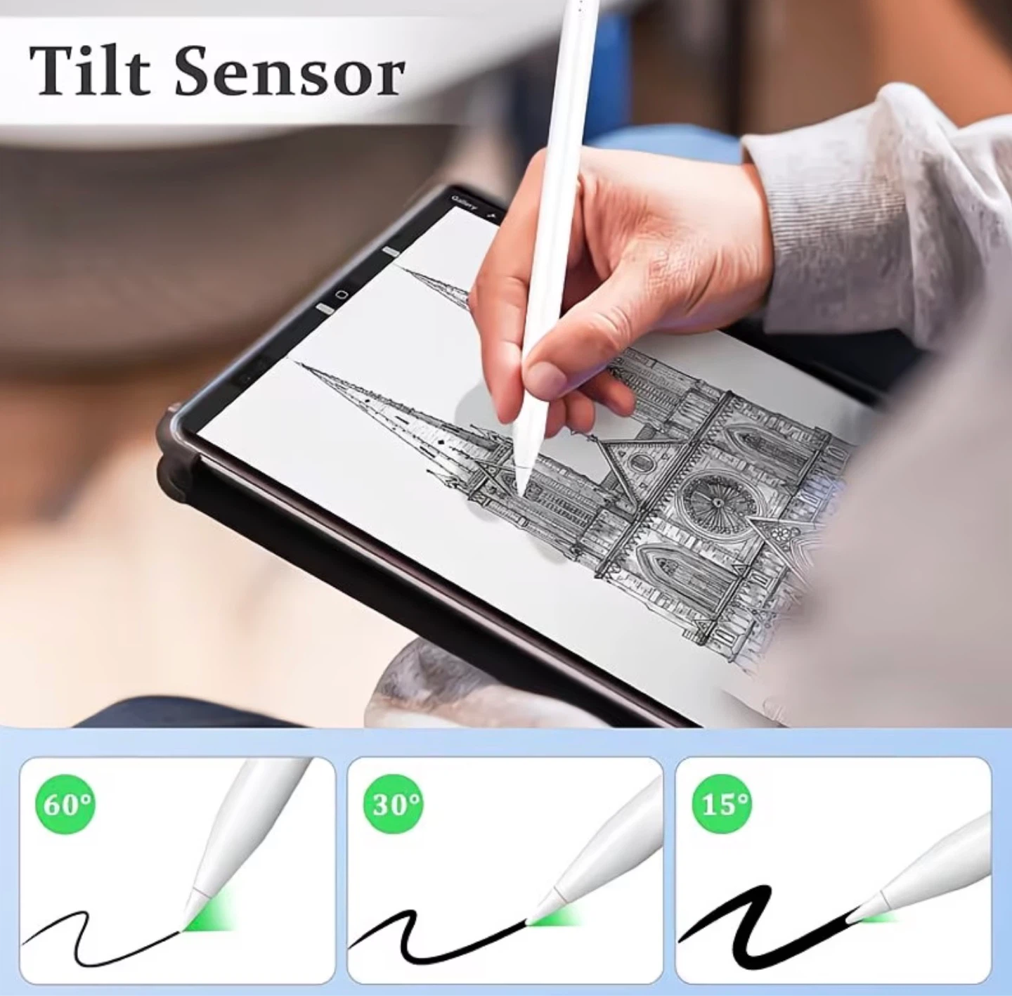 Smart Universal Capacitive Pen Stylus - White - photo 2
