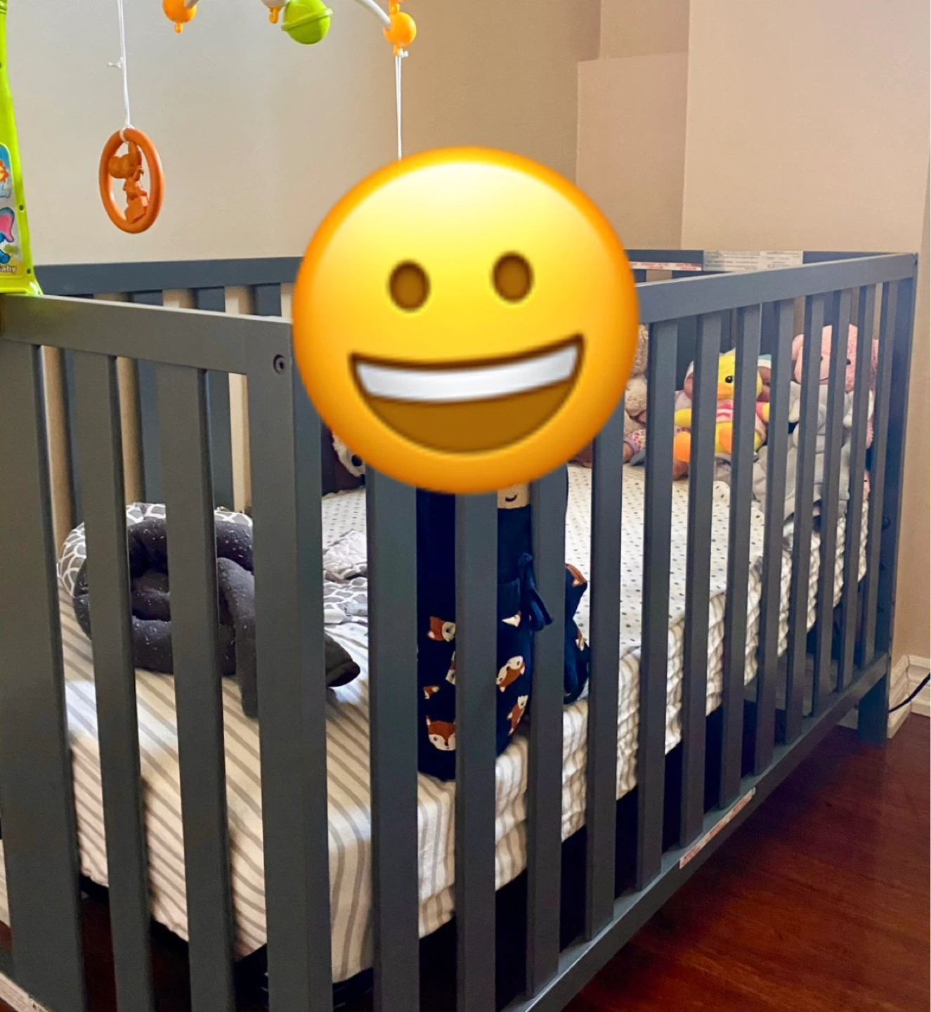 Crib, Toddler Mattress and free mattress cover