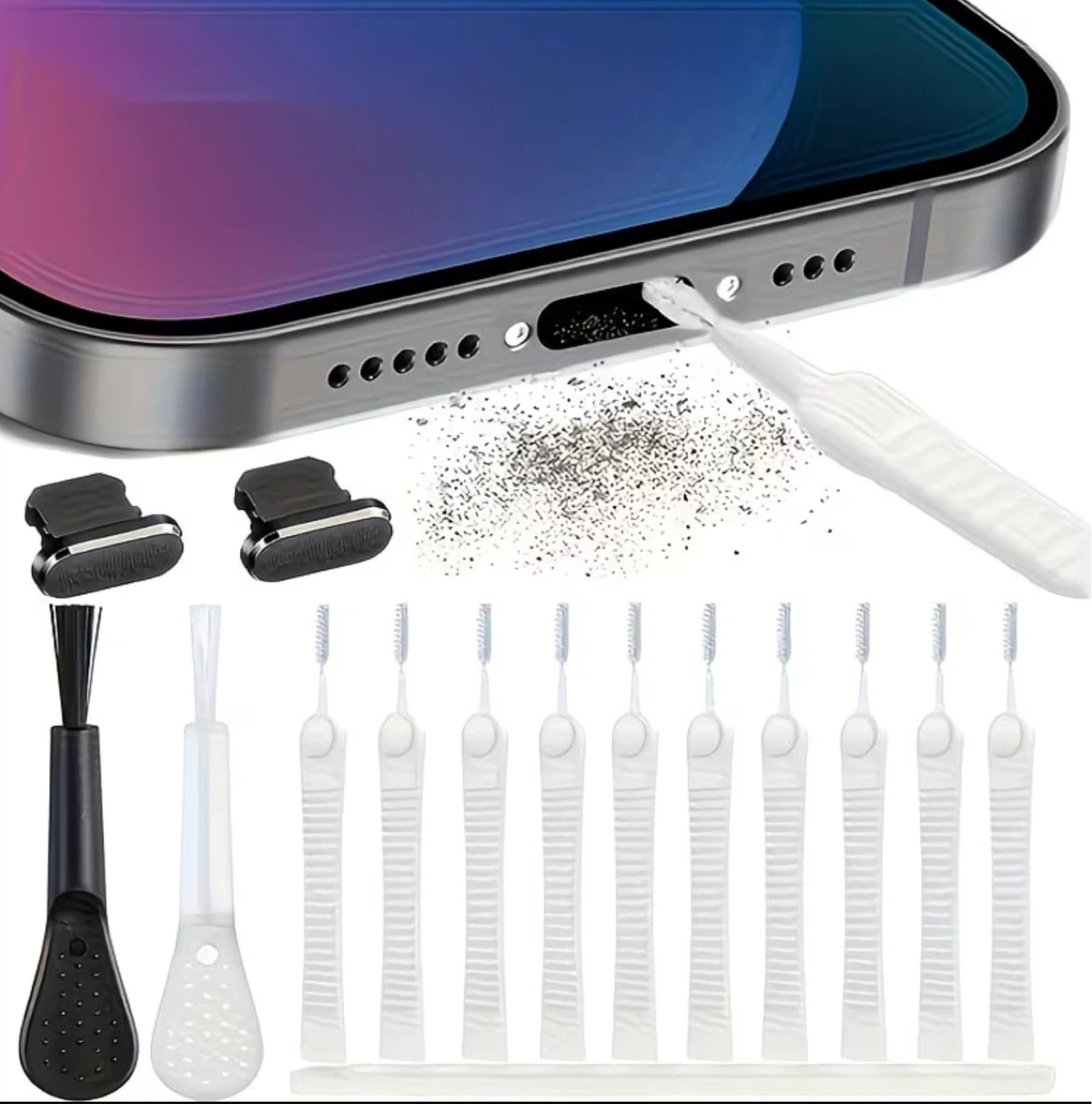 10-Piece Cleaning Tool Kit for Electronics and Small Openings