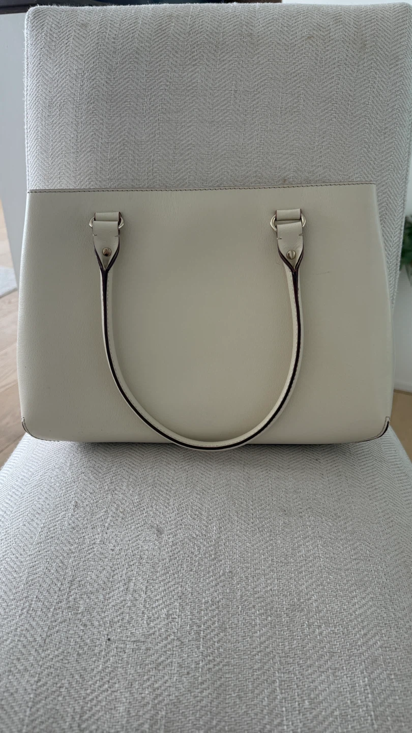 Kate Spade Cream Leather Tote Bag - photo 3