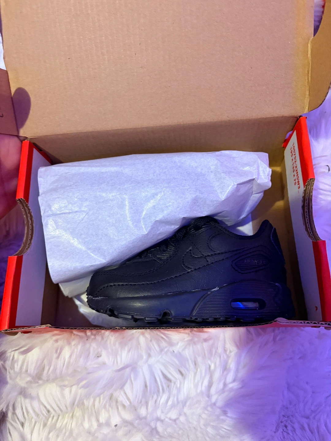Nike Air Max 90 LTR (TD) Black Toddler Shoes Size 7c - photo 2