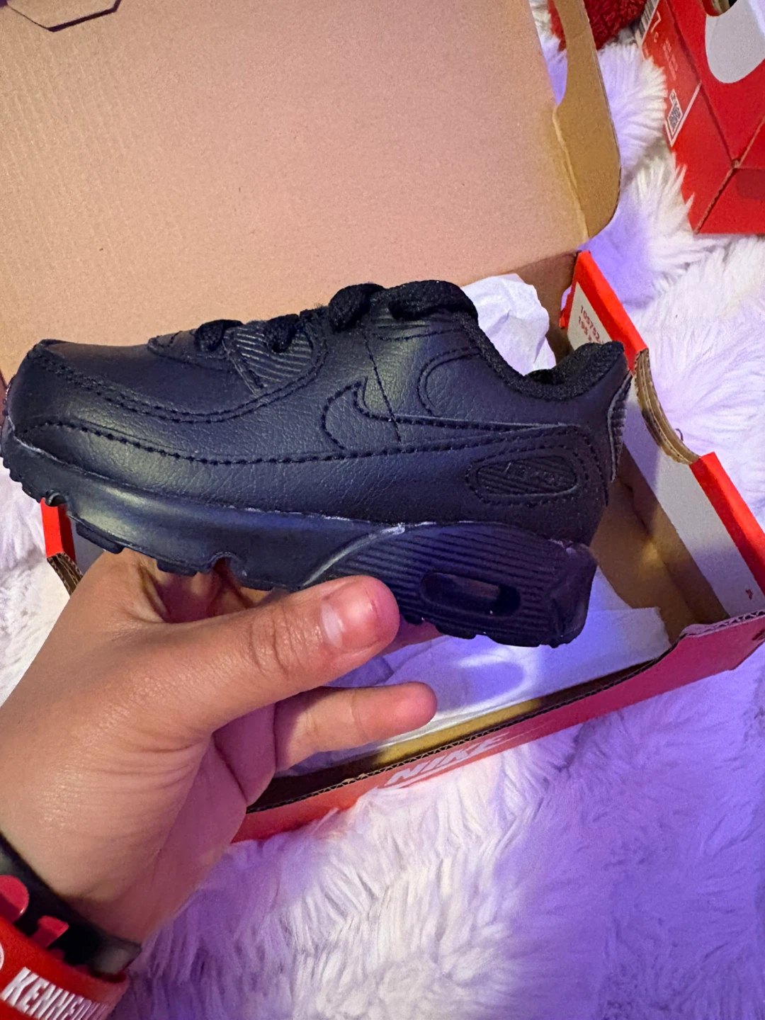 Nike Air Max 90 LTR (TD) Black Toddler Shoes Size 7c - photo 3