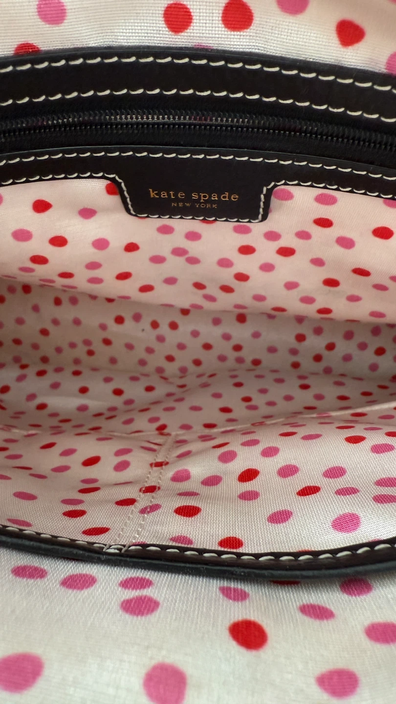 Kate Spade Black Leather Dome Satchel Handbag - photo 2