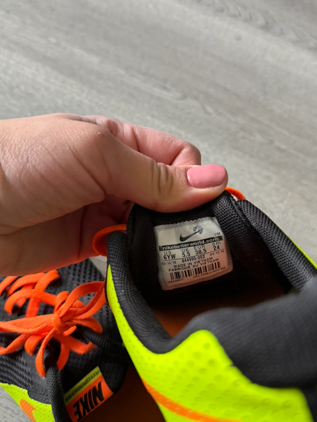 Nike Flex Experience Running Shoes - Neon Yellow & Black - photo 3