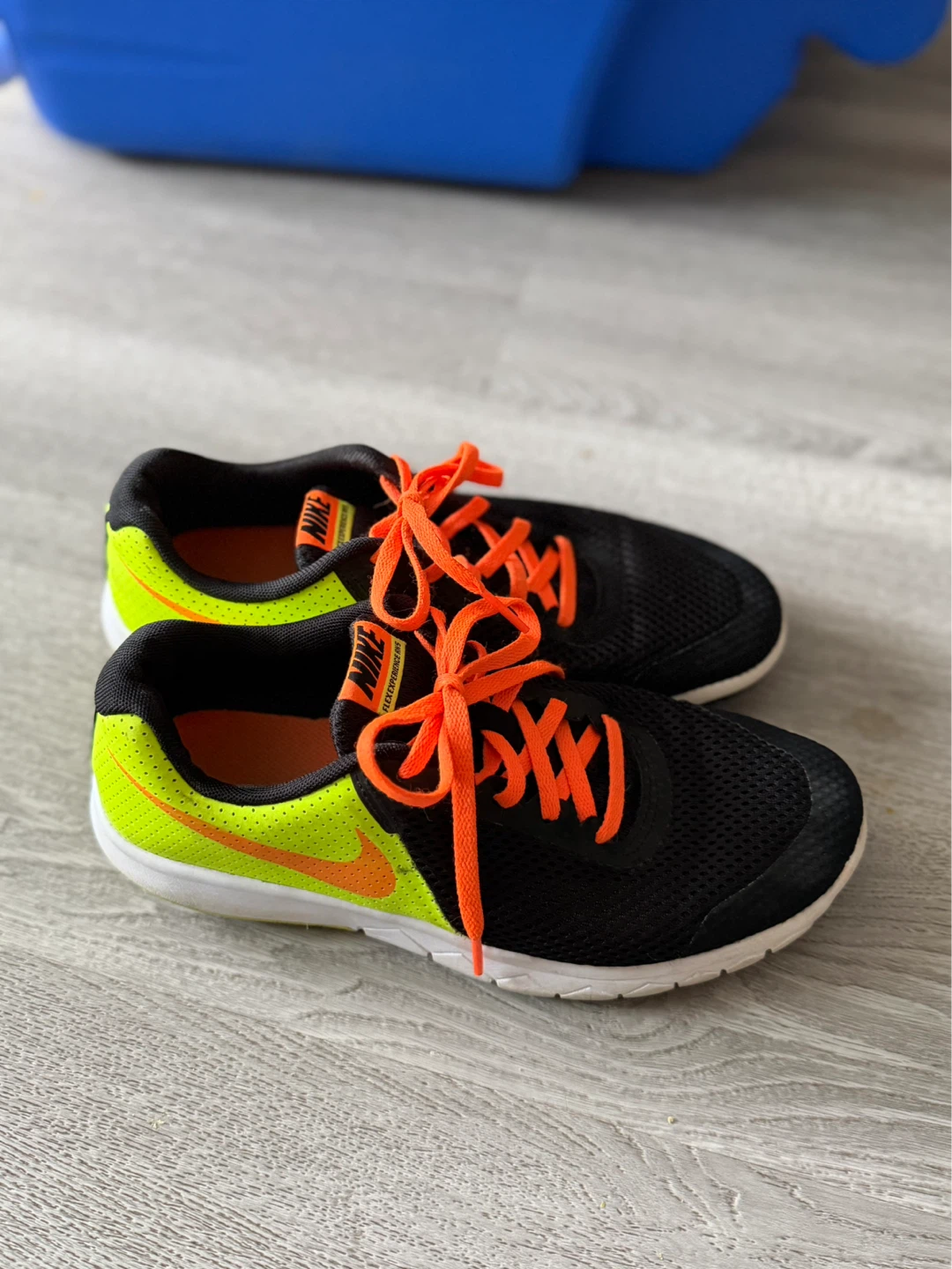 Nike Flex Experience Running Shoes - Neon Yellow & Black - photo 4