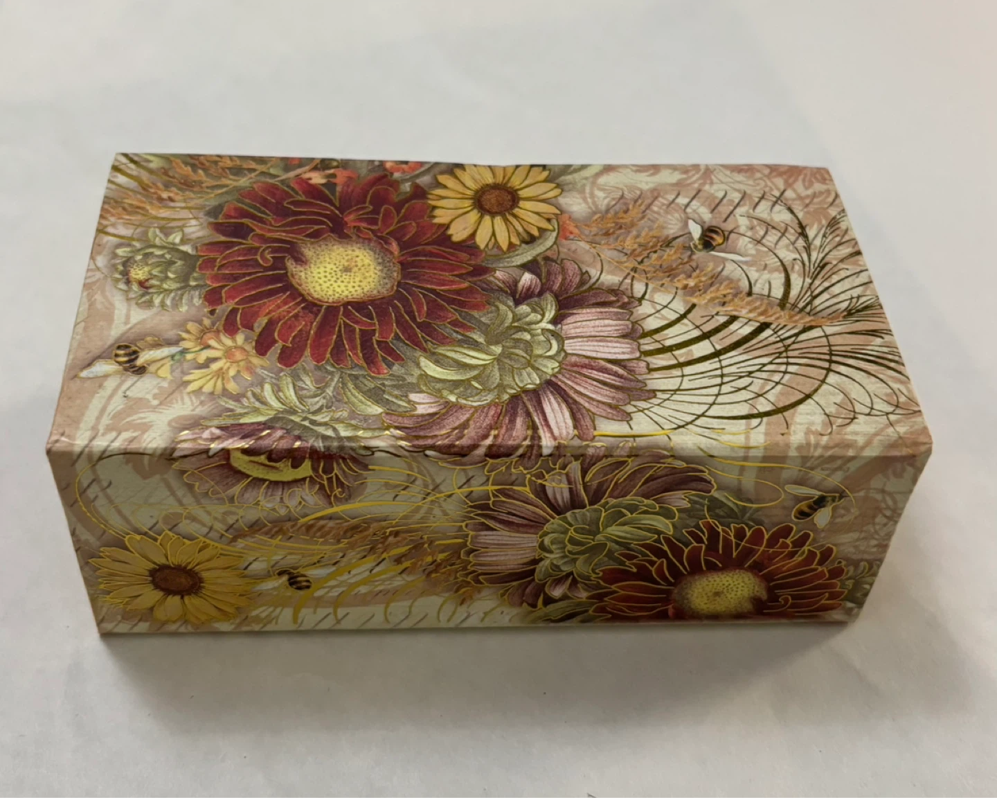 🌱NEW Bees & Floral Music Box w Pumpkin Pie Soap - photo 4