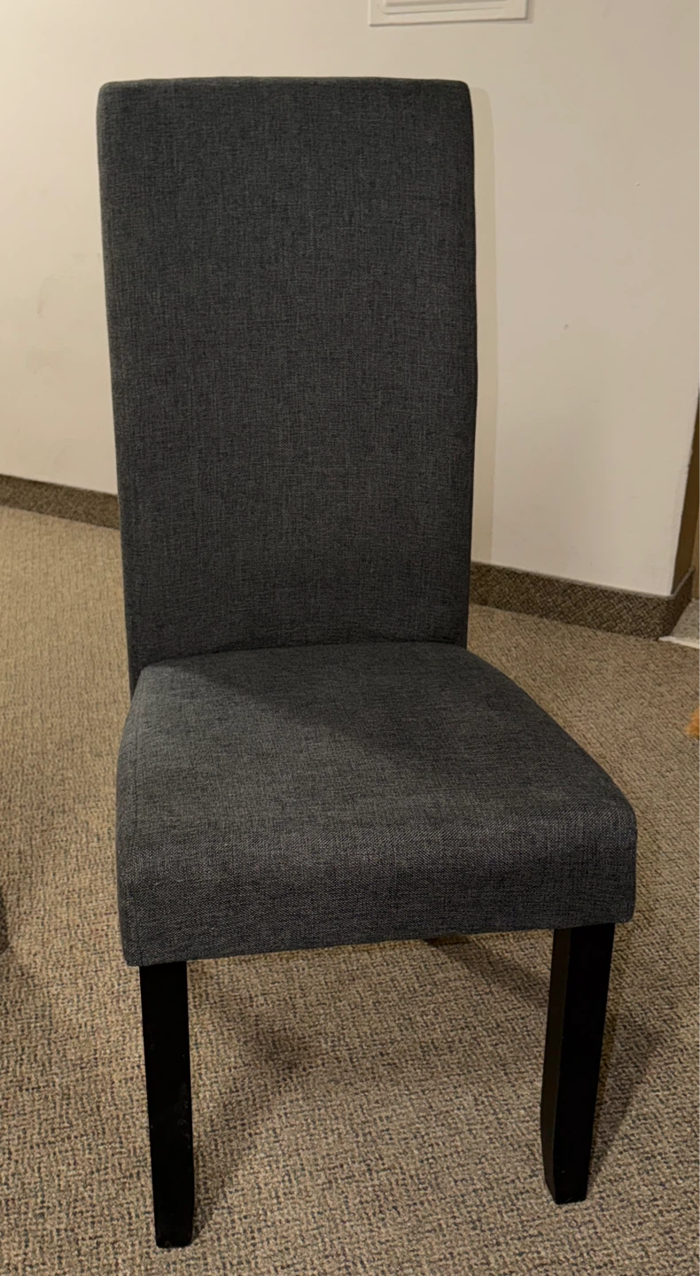 Set of 4 Modern Grey Dining Chairs - photo 3